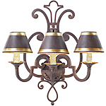C173-WM 105-1 By ARTE DE MEXICO - Iron Lighting Collection Collection Premium Vintage Rust Finish Wrought Iron Wall Light